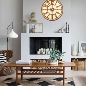 Wooden Silent Non-Ticking Wall Clock for Home Stylish Latest Designer Wall Clock for Home Living Room Bedroom Office Hall